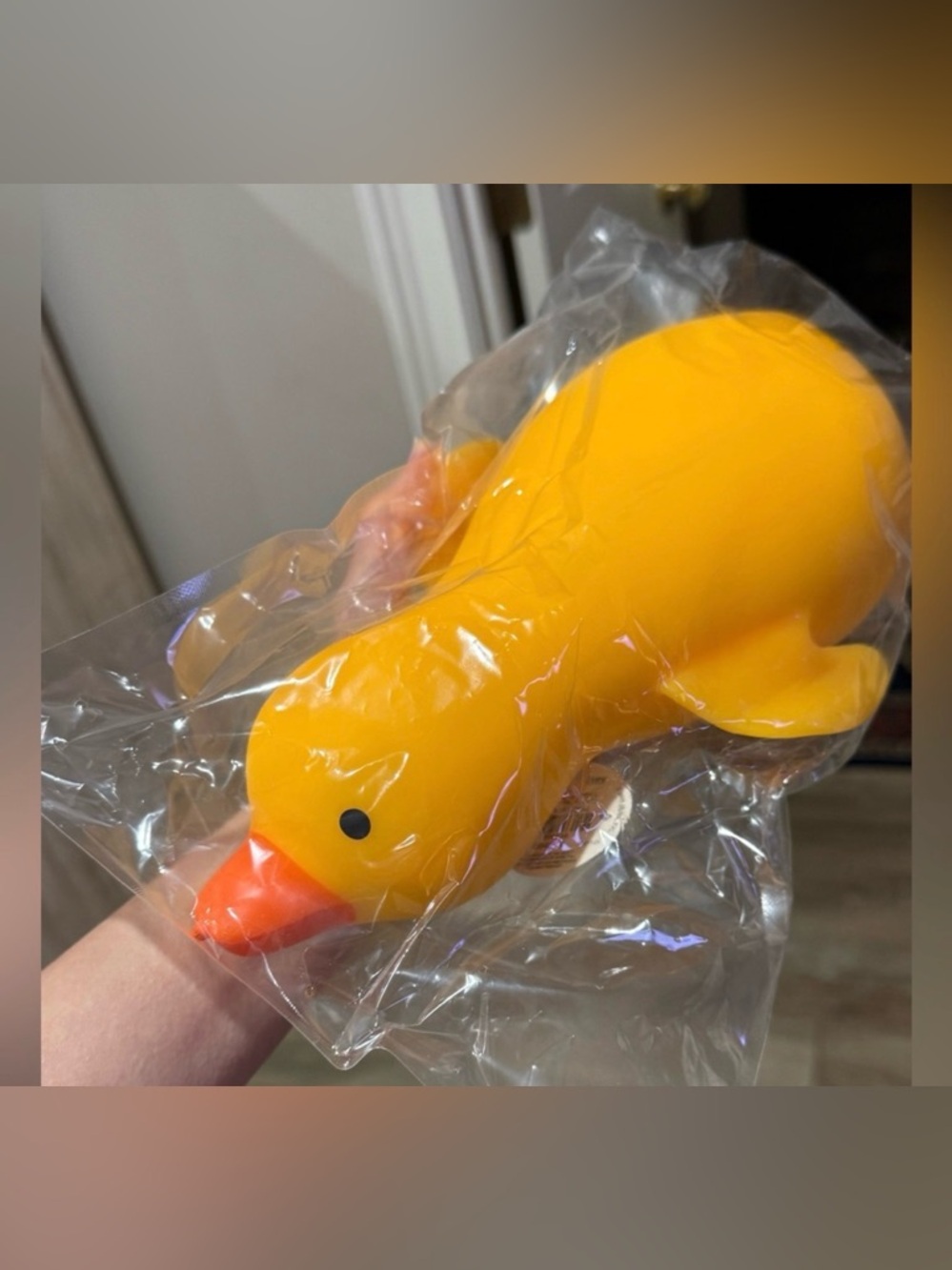 Irre-squish-tible Yellow Jumbo Squishy Duck Toy